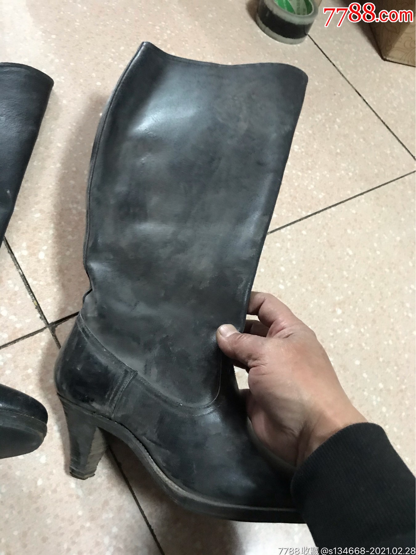 老式女高筒靴处理(不合邮费)