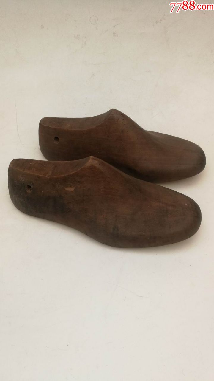 建国初制鞋木头鞋楦一双民俗真品老货