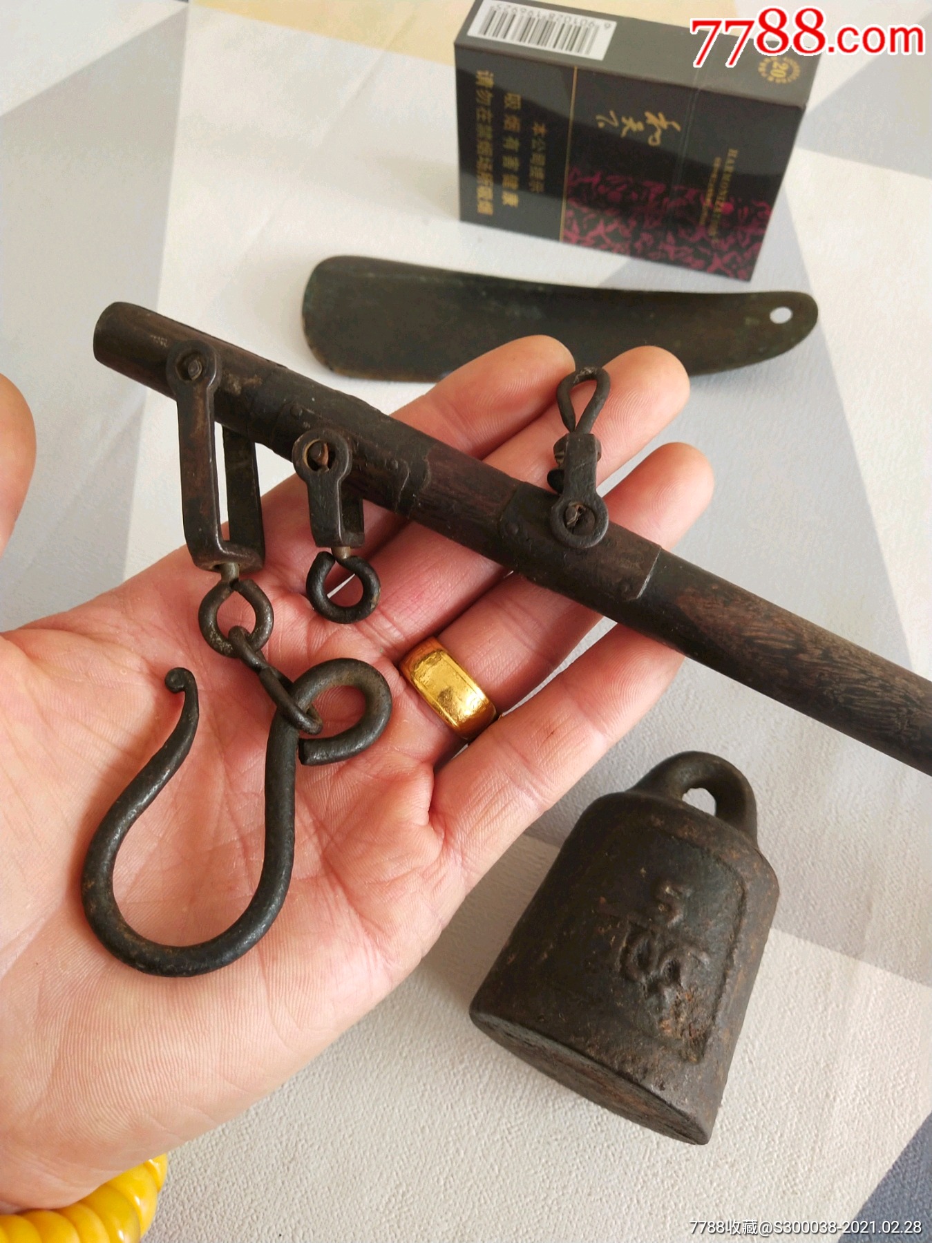 鸡翅木称秤杆-其他称/秤-7788收藏