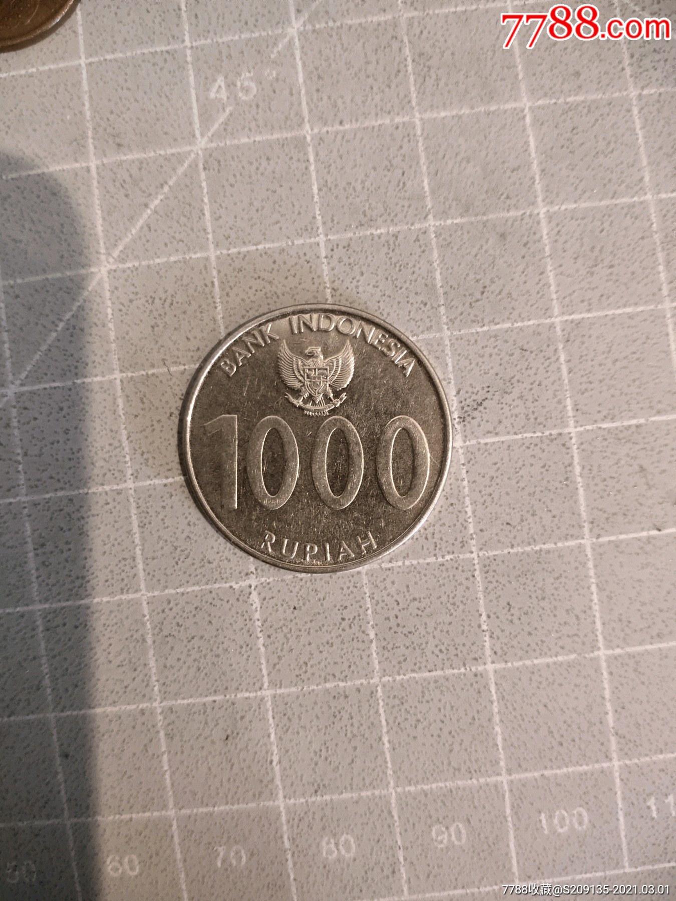 外国硬币印度1000卢比一个拍够五十元包邮发货