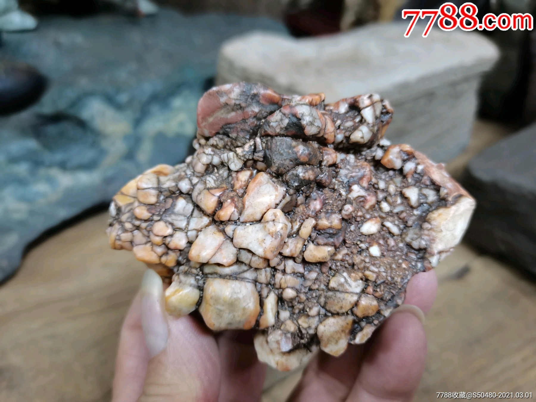 戈壁石奇石天然观赏石沙漠漆风凌石风砺石戈壁玛瑙原石内蒙阿拉善马牙