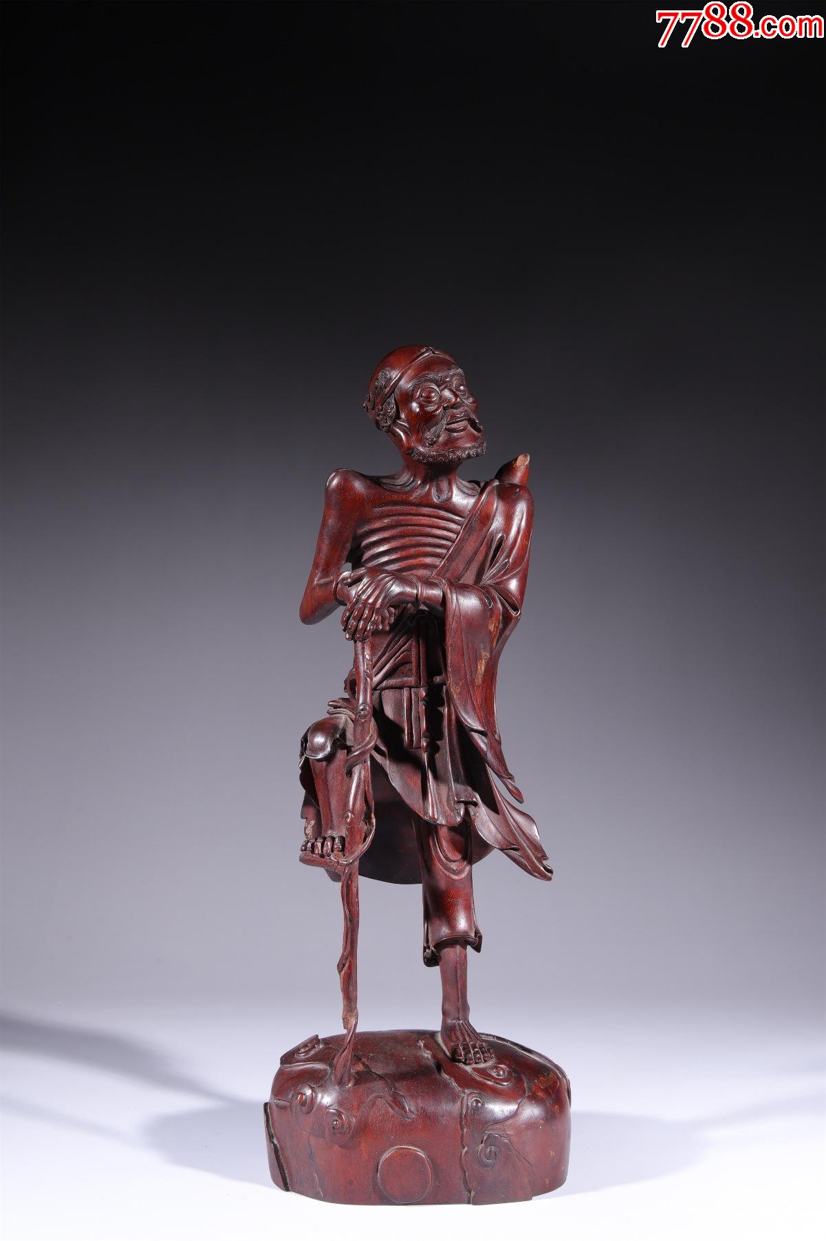 龙眼木铁拐李尺寸128x98x35cm