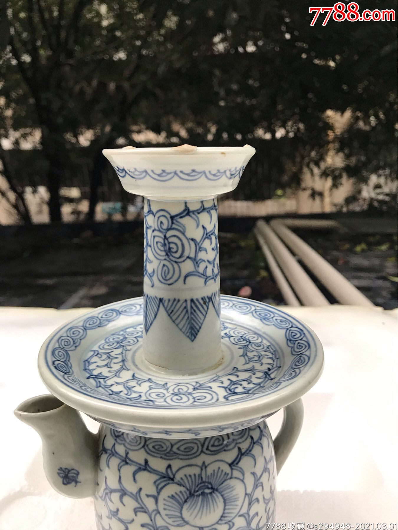 清代青花壶形油灯_青花瓷【白沙藏珍阁】_第2张_7788瓷器