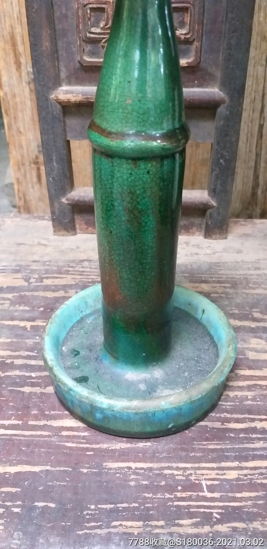 清末石湾窑烛台