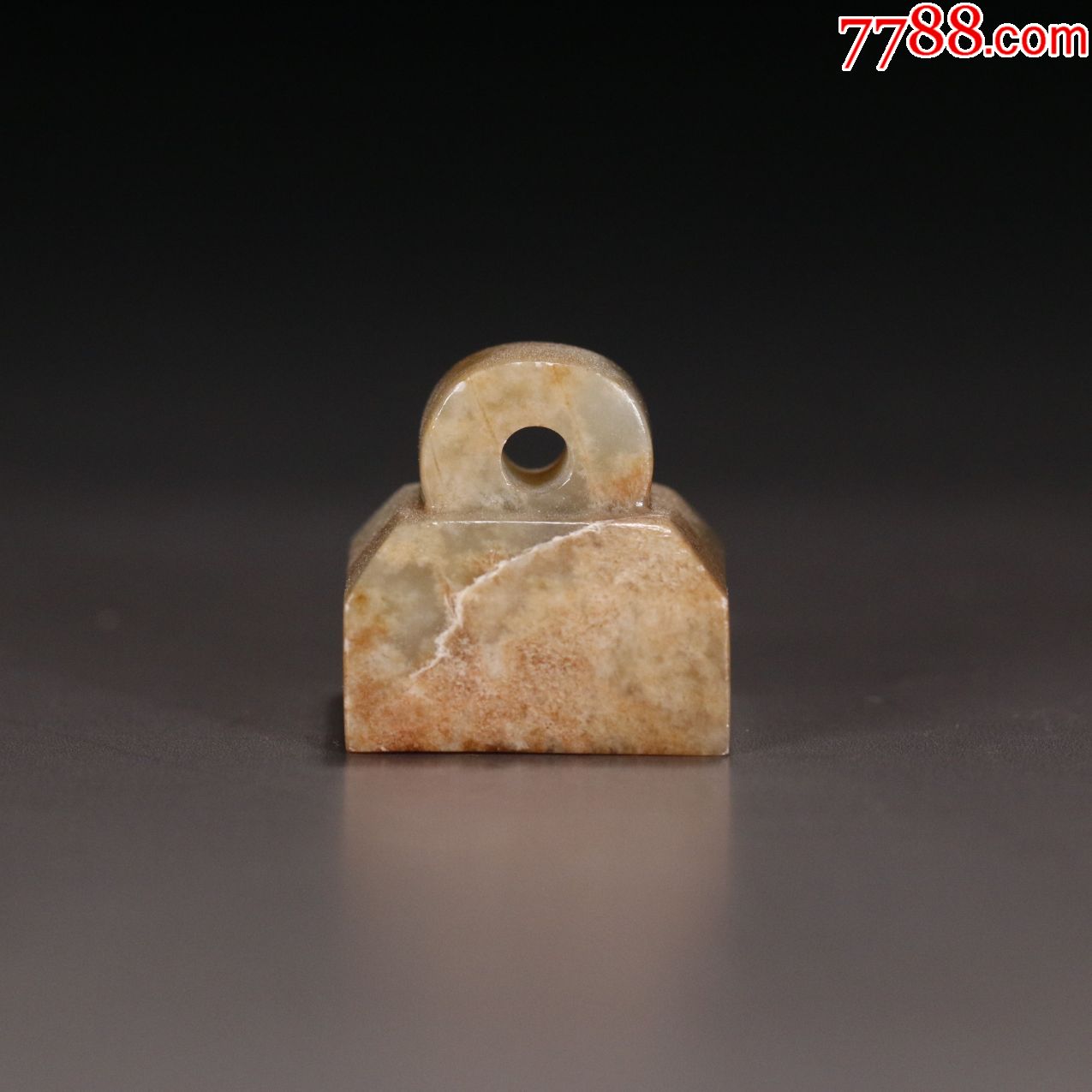 旧藏古玉印-玉印-7788二胡