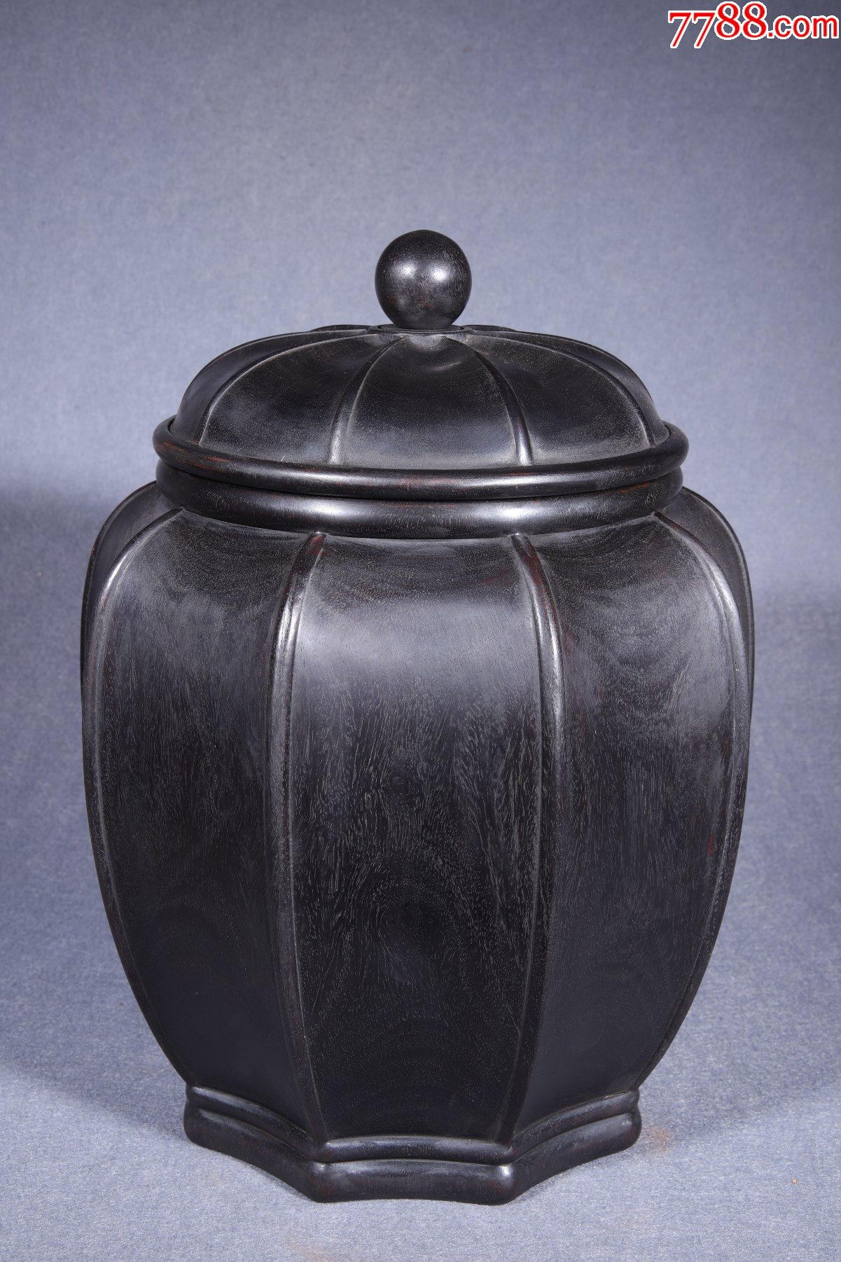 紫檀茶叶罐尺寸22x32cm