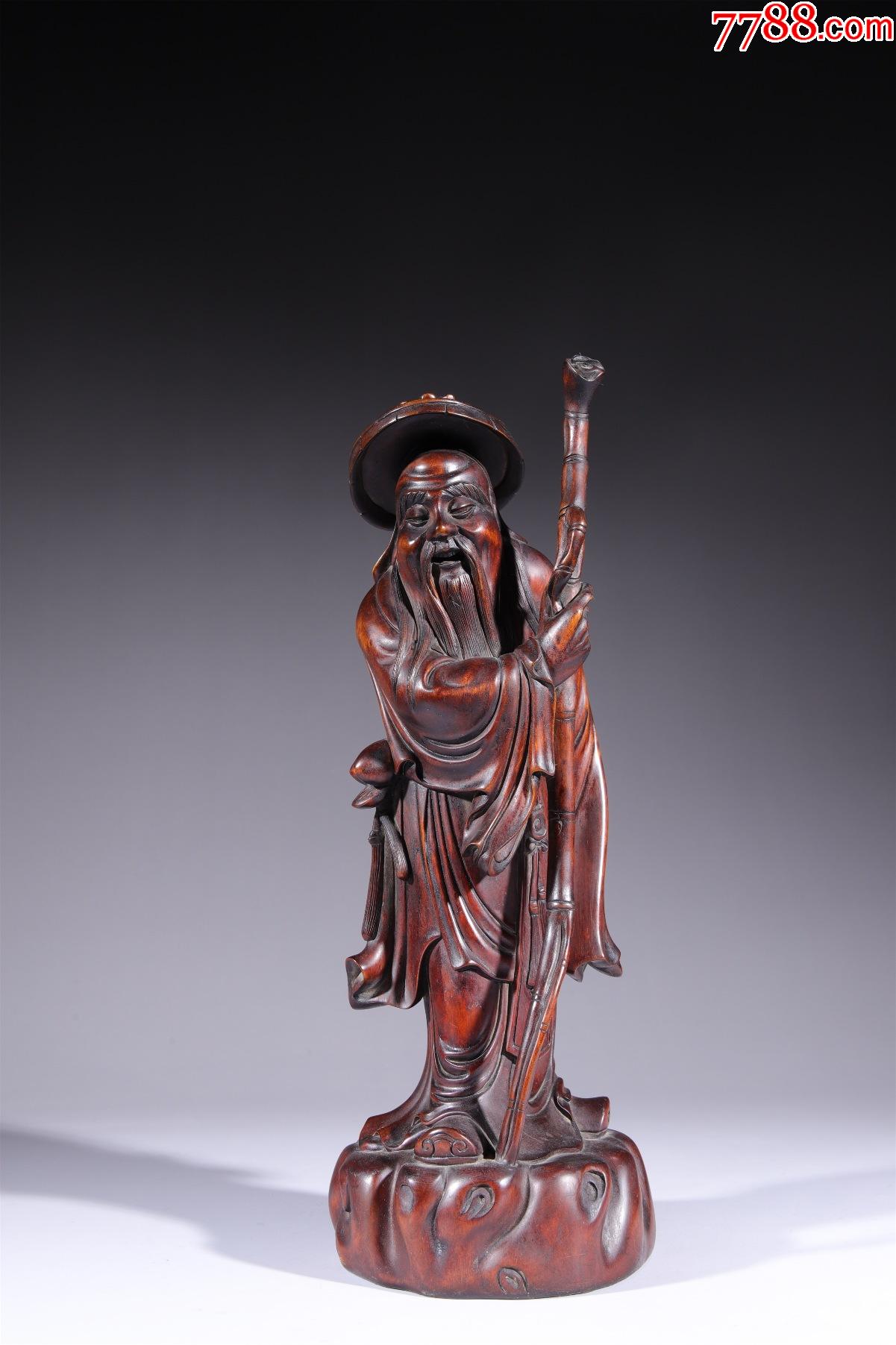 黄杨木东方朔像尺寸约959308cm