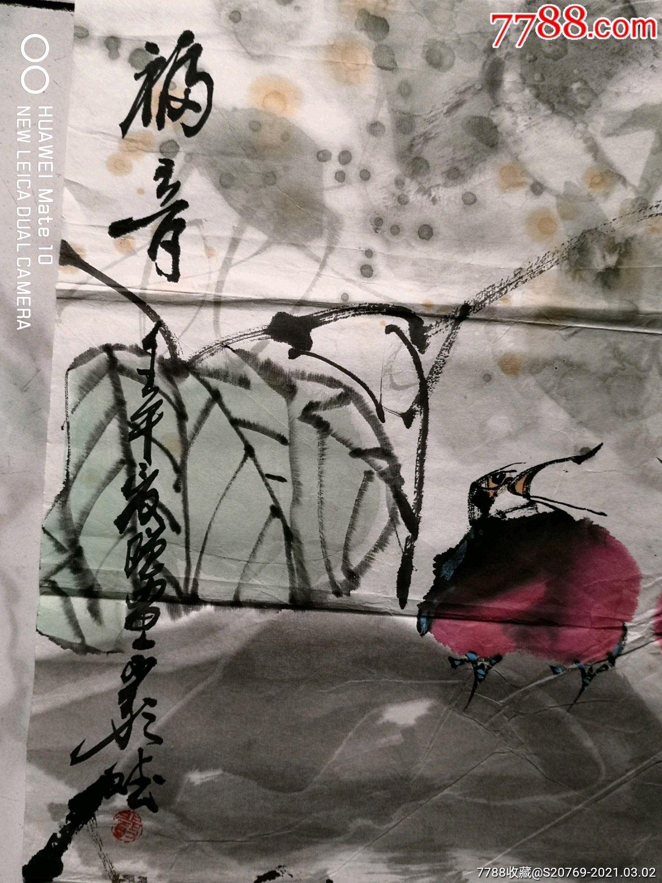 著名国礼画家严斌花鸟_花鸟国画原作_图片赏析_收藏价值_7788碑贴收藏