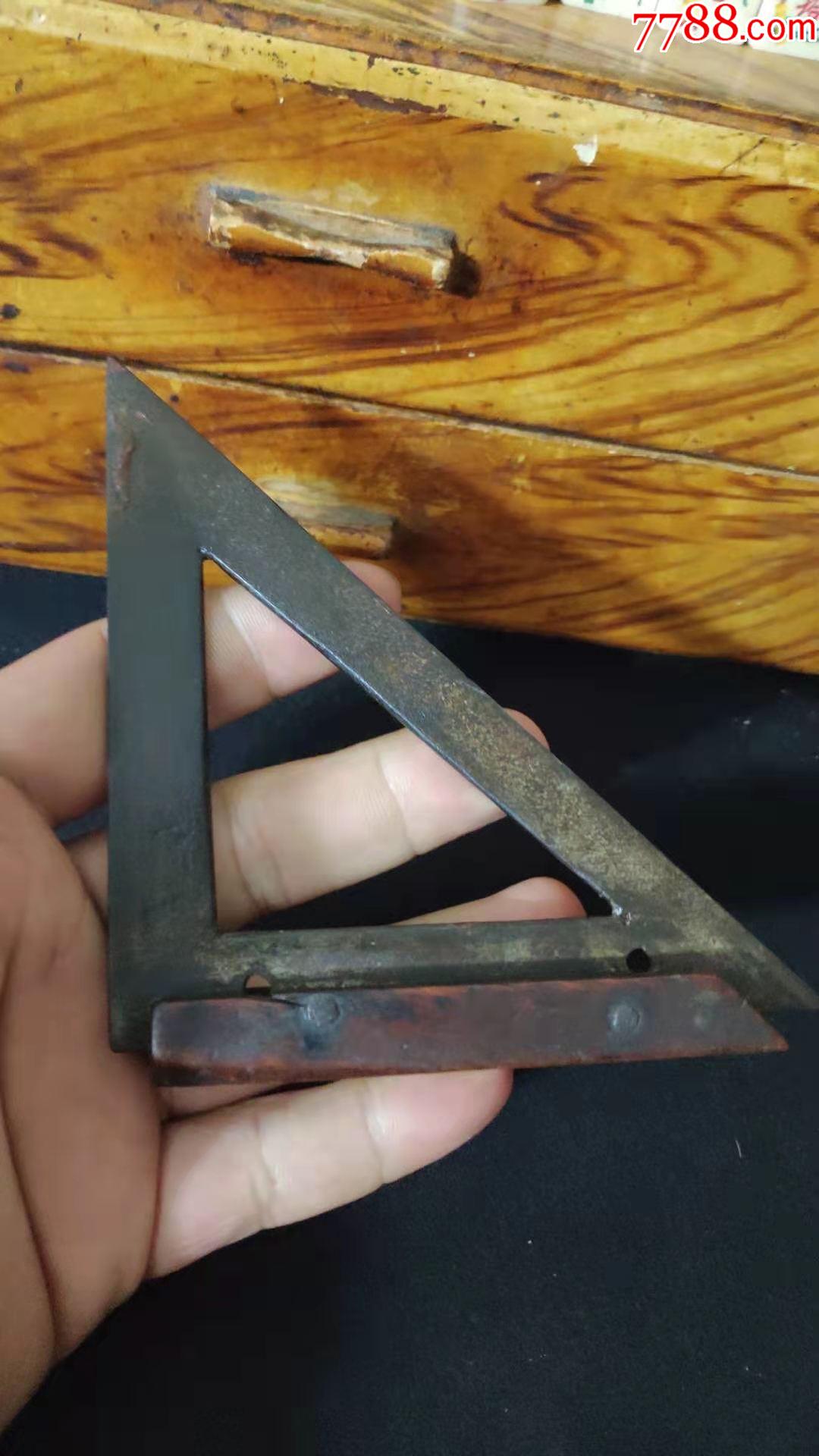 民国时期木工工具老三角尺民俗怀旧老工具