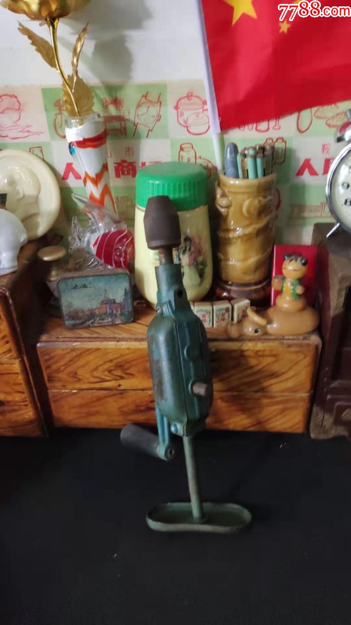 民国时期外国老式双速手动钻民俗怀旧老工具