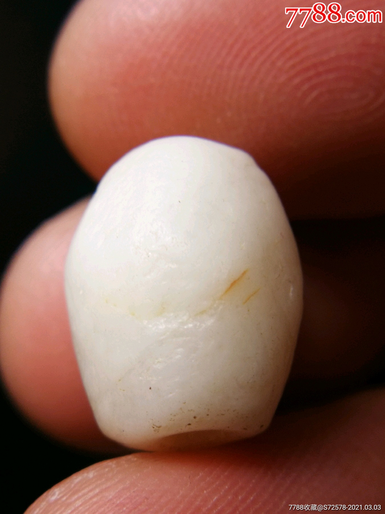 高古千年白玛瑙珠-玛瑙-7788天珠