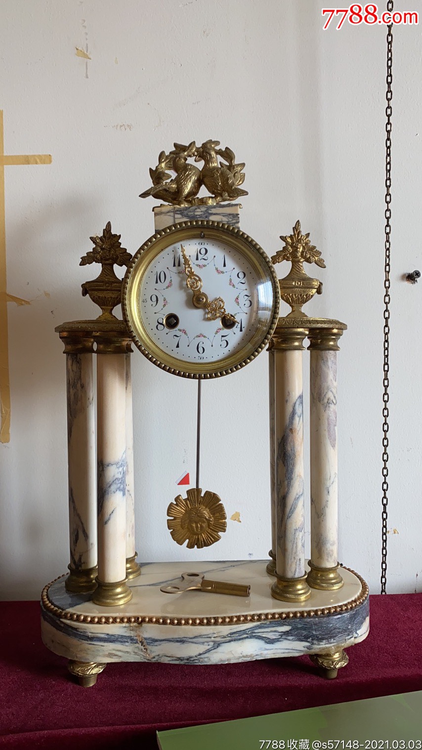 漂亮的法国老壁炉钟