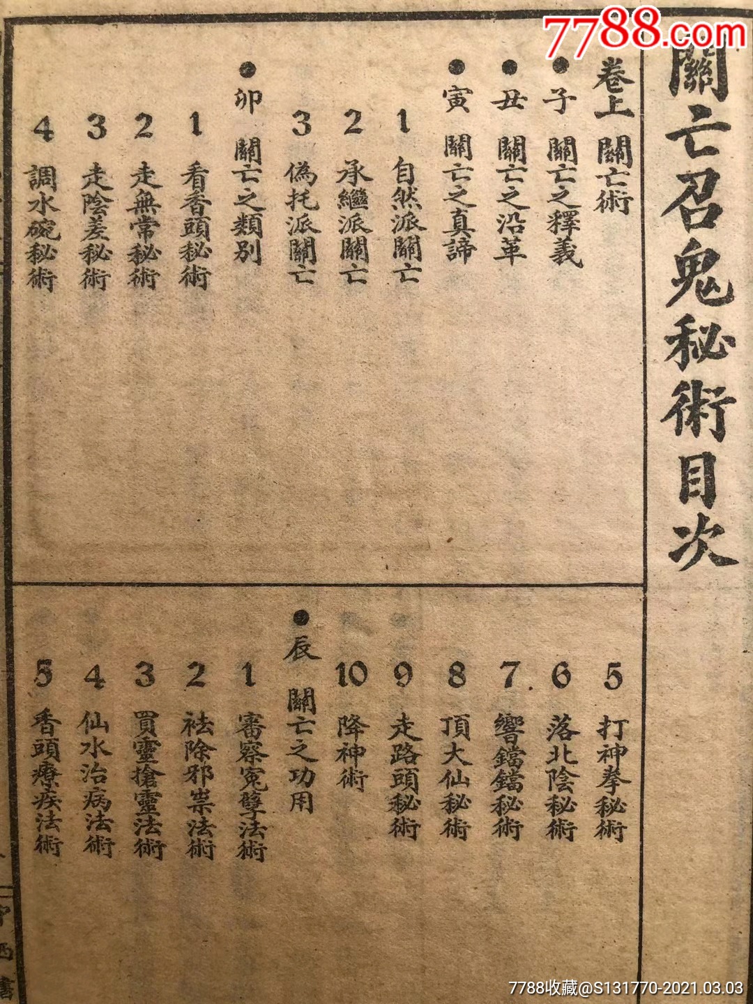 江湖奇书实验灵魂学【关亡召鬼秘术】一册全全书详解关亡术法秘,售