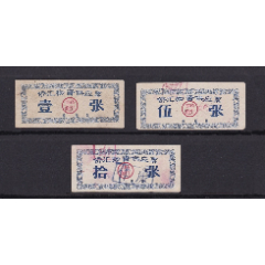 中国人民银行长春市支行人民广场办事处1964年吉林省侨汇物资供应证3种(se78679336)_7788收藏__收藏热线