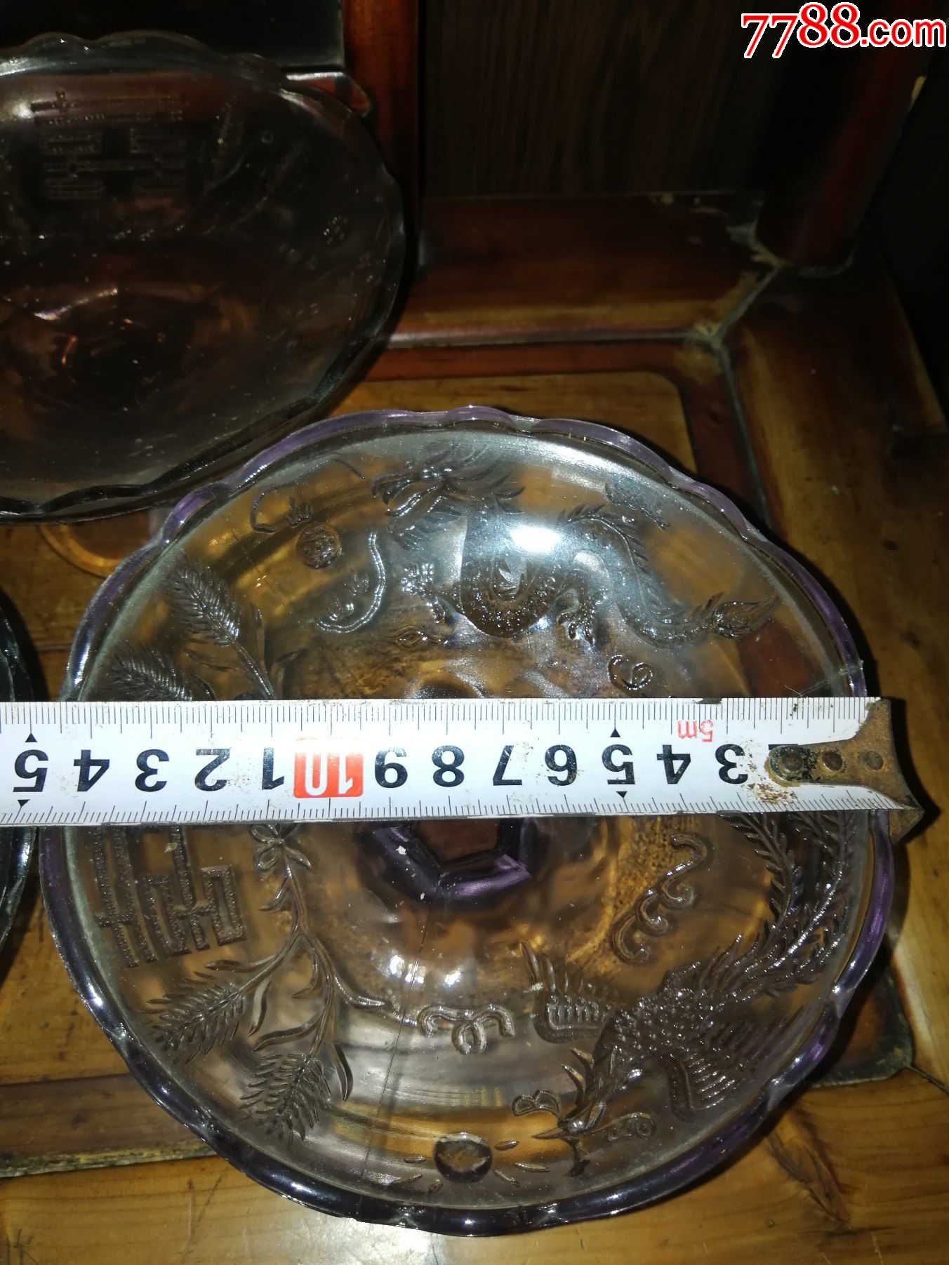 4個一套的龍鳳雙喜果盤，貢盤（完美品）一個時代的特色_價格200元【小馬哥一線淘貨店】_第3張_7788收藏__收藏?zé)峋€