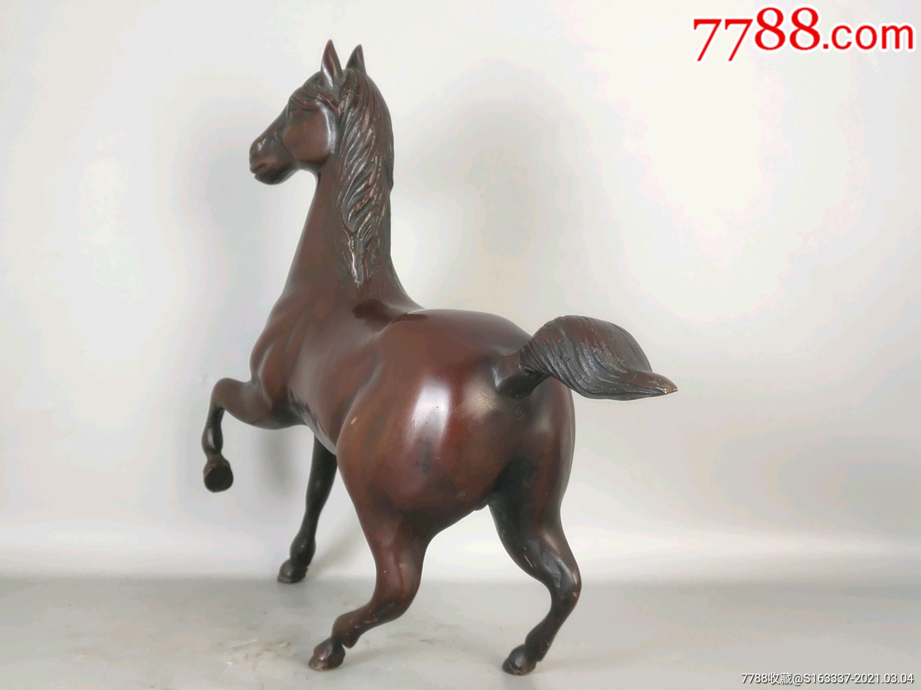 日本回流铜马置物