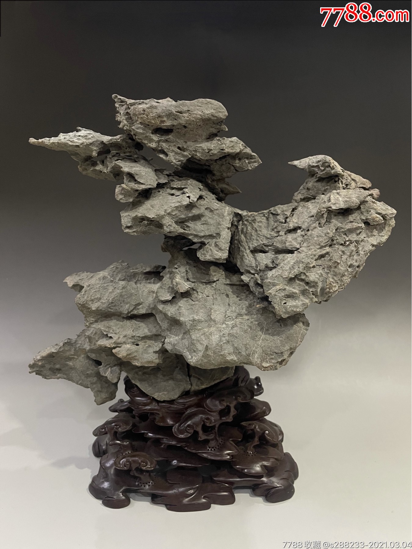 旧藏英石摆件_英德石/英石_第1张_7788画册网