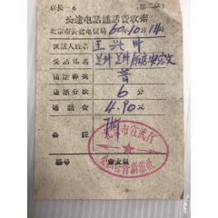 60年北京宣武区长话电话收据。(se78689856)_7788收藏__收藏热线