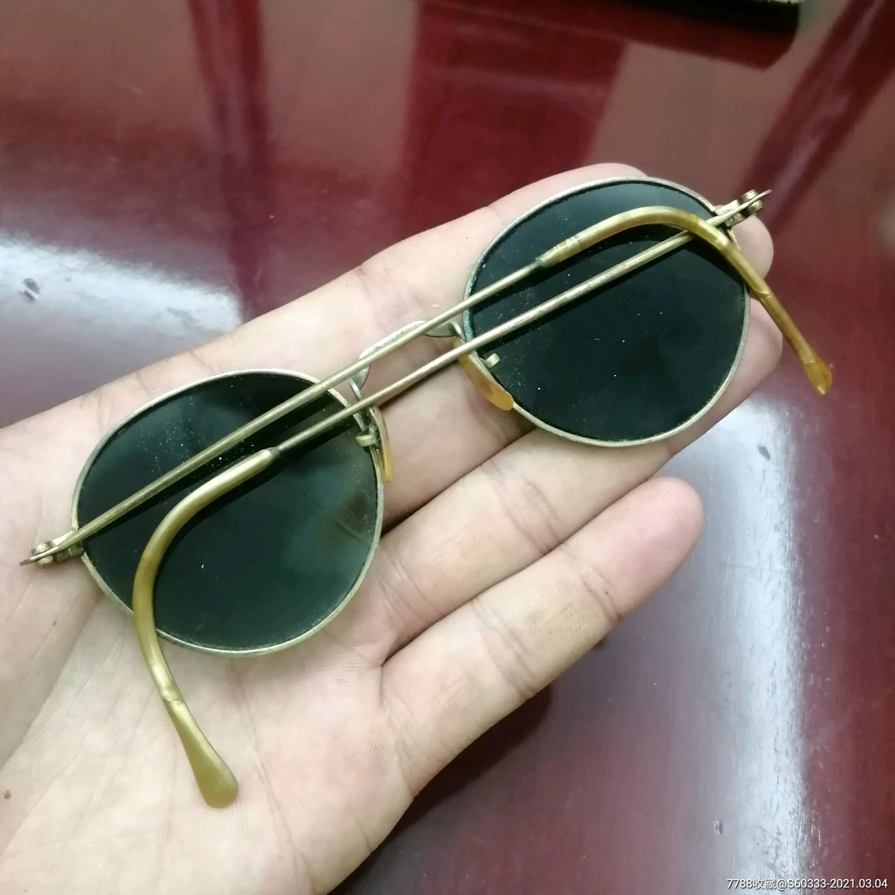 原装民国"时利和钟表行"时髦墨镜