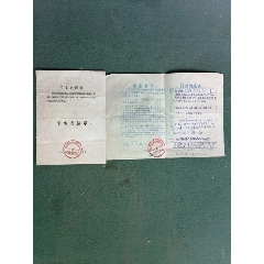 16开，1971年，京山县瓦庙公社中学革委员会《学生成绩单》《政治鉴定表》合售(se78694817)_7788收藏__收藏热线