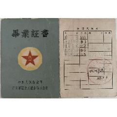 少将卫生部长（欧阳奕）1962年中国人民解放军广州军区后方勤务部卫生部（毕业证书(se78696196)_7788收藏__收藏热线