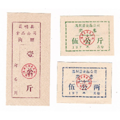 云南省昆明市嵩明县肉票3枚嵩明县生活票证非粮票(se78700345)_7788收藏__收藏热线