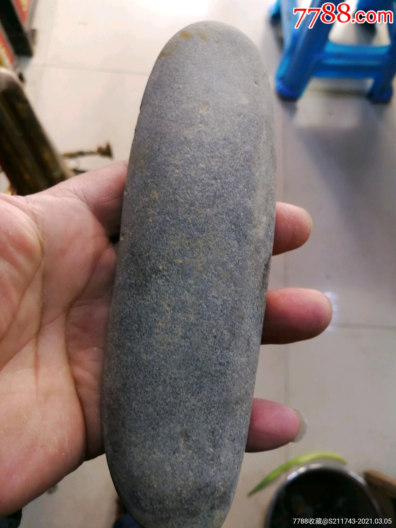 红山文化!老石斧一个!使用痕迹明显!完整!保老!