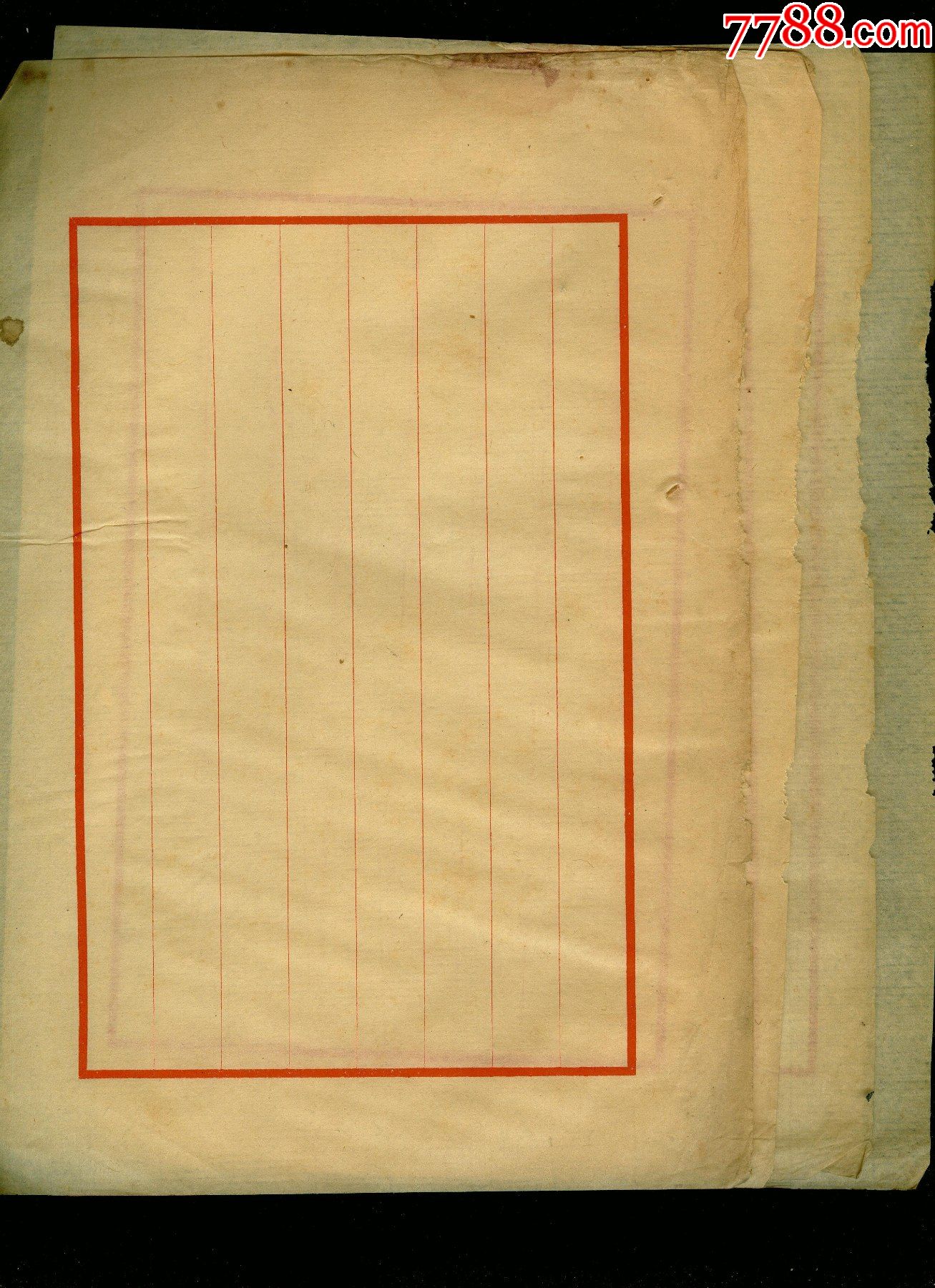 民国信纸17张尺寸30x21