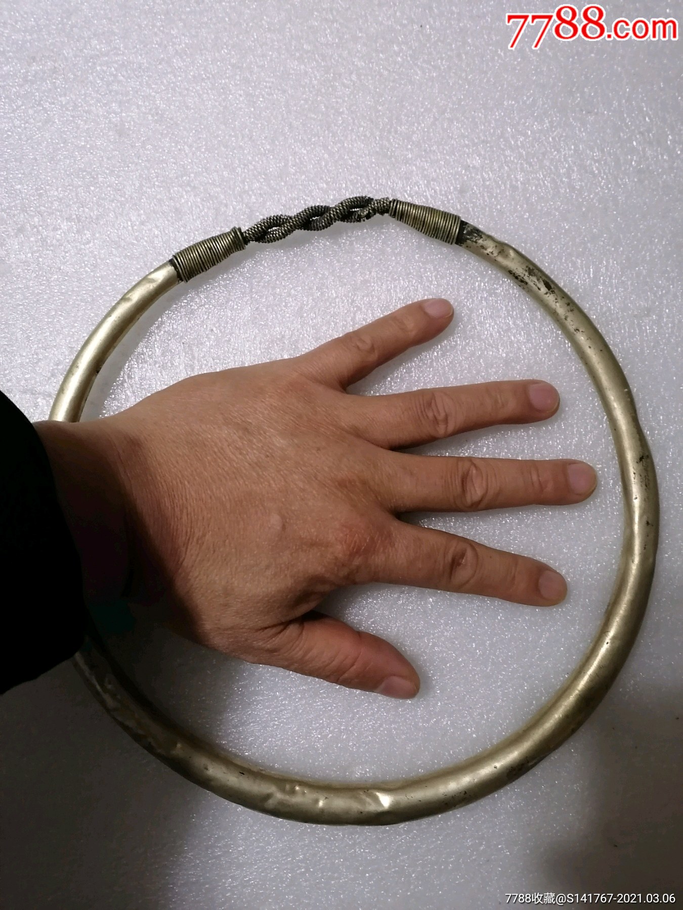 银白铜项圈-铜杂件-7788收藏