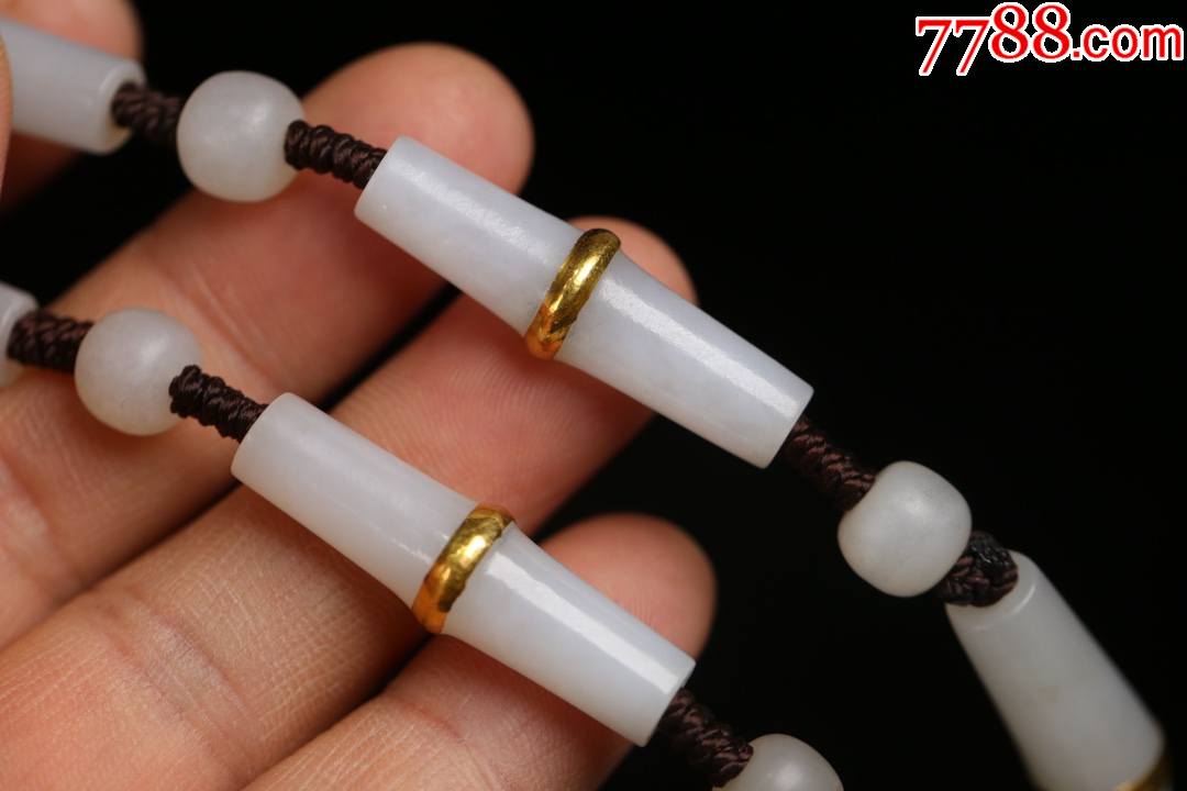 清老和田玉包金管珠_手链/手镯【老玩物古玩收藏】_第4张_7788砚台
