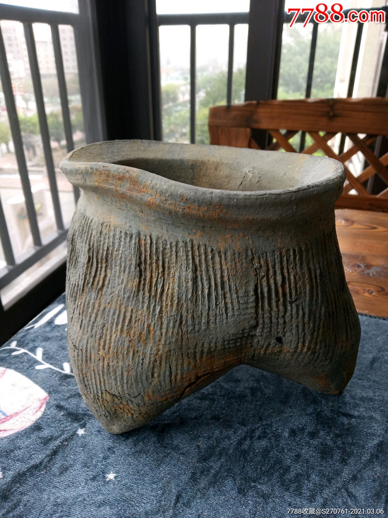 汉代陶器陶鬲_黑陶_图片收藏_回收价格_7788音像