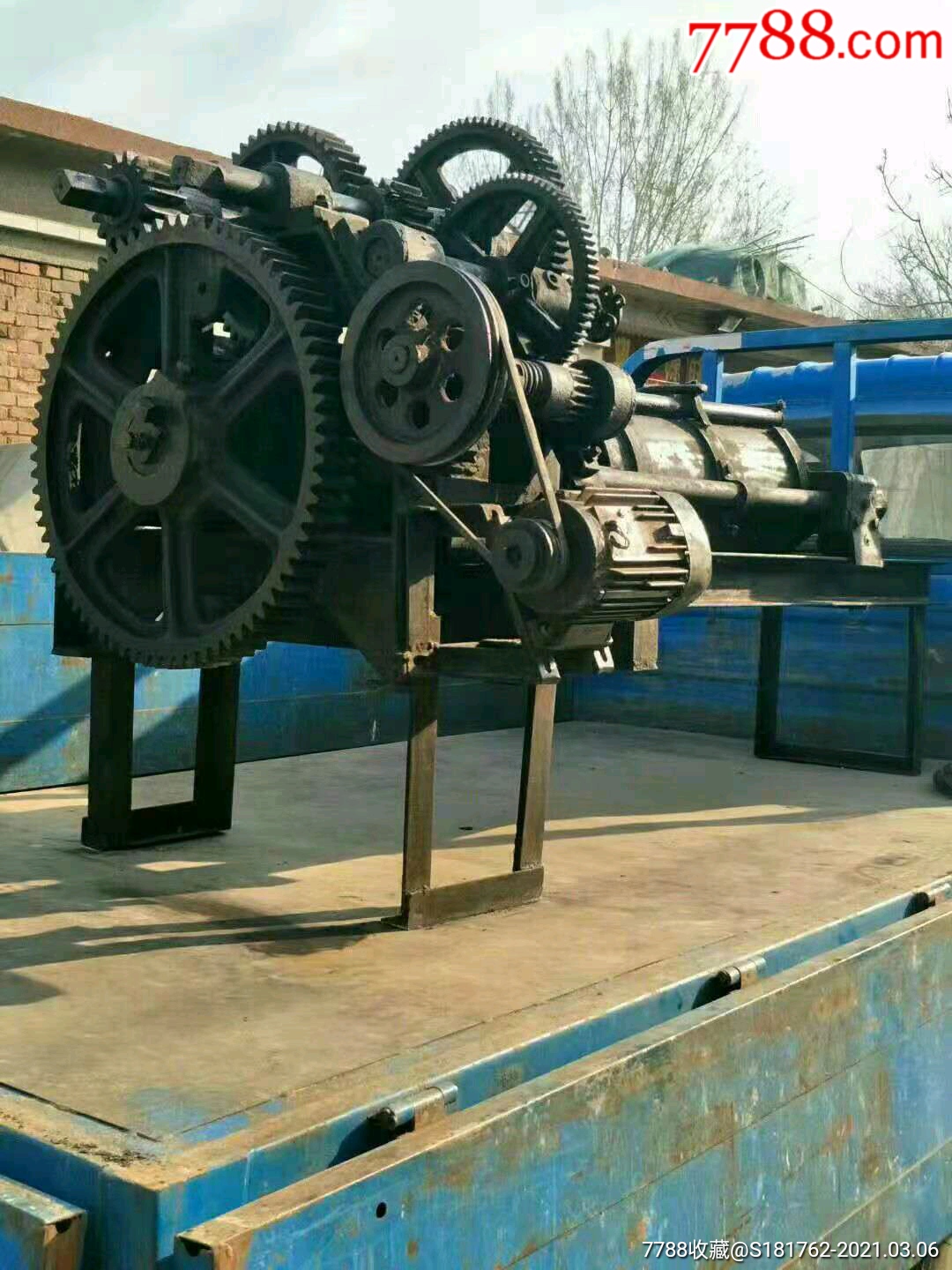 民国时期土榨榨油机