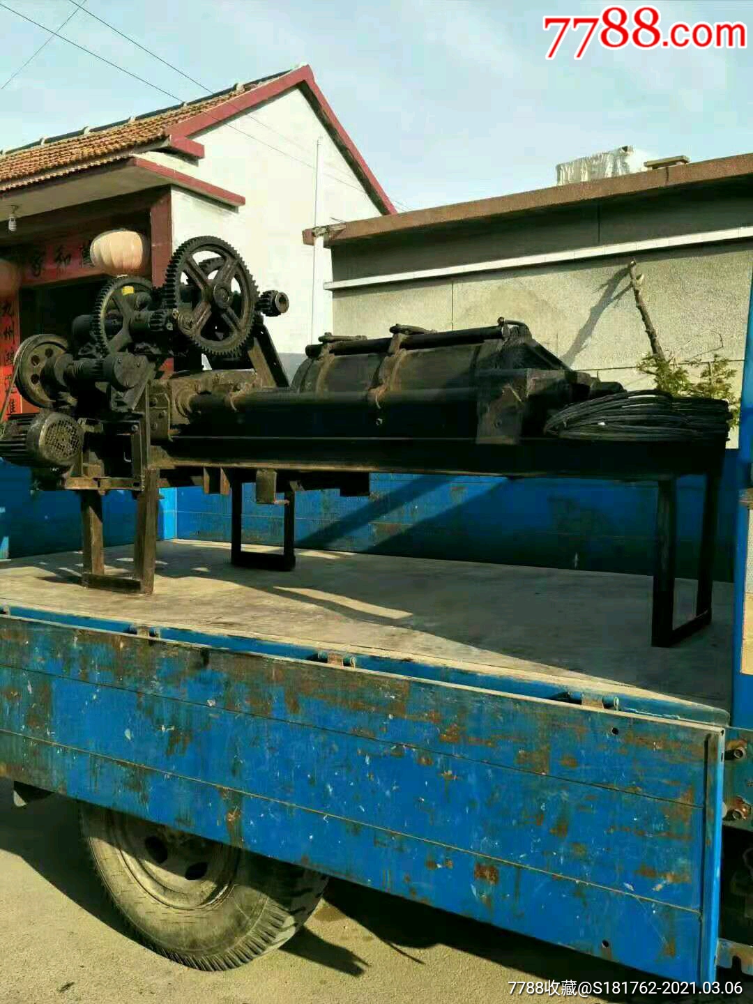 民国时期土榨榨油机