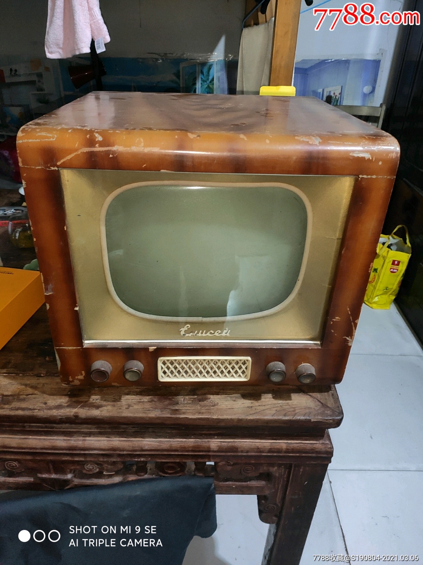 稀少款全网首现50年代老黑白电视机电子管电视机