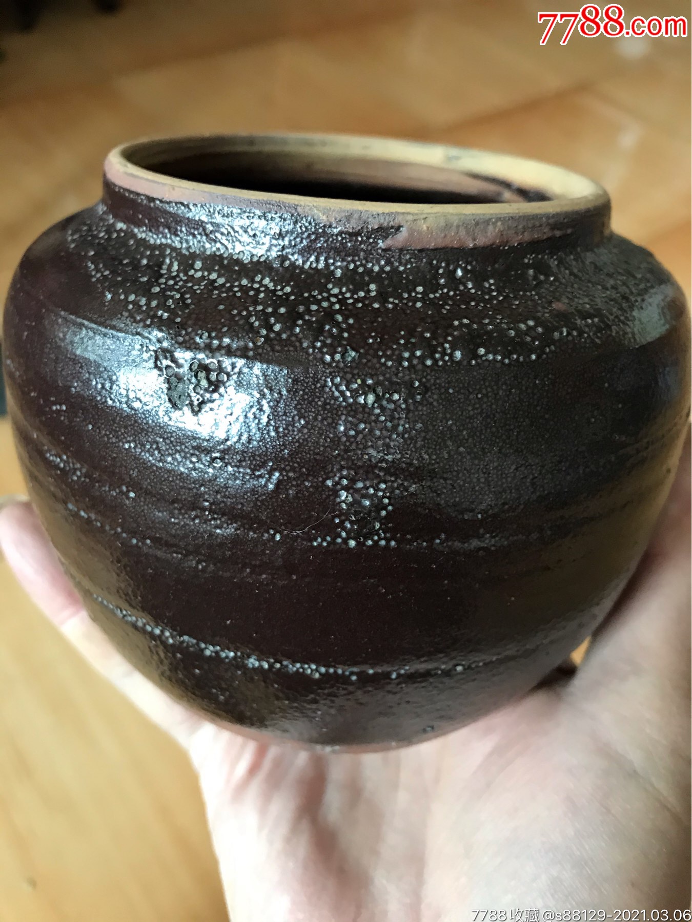 黒瓷油滴爆釉罐_黑瓷/天目瓷_第11张_7788瓷器