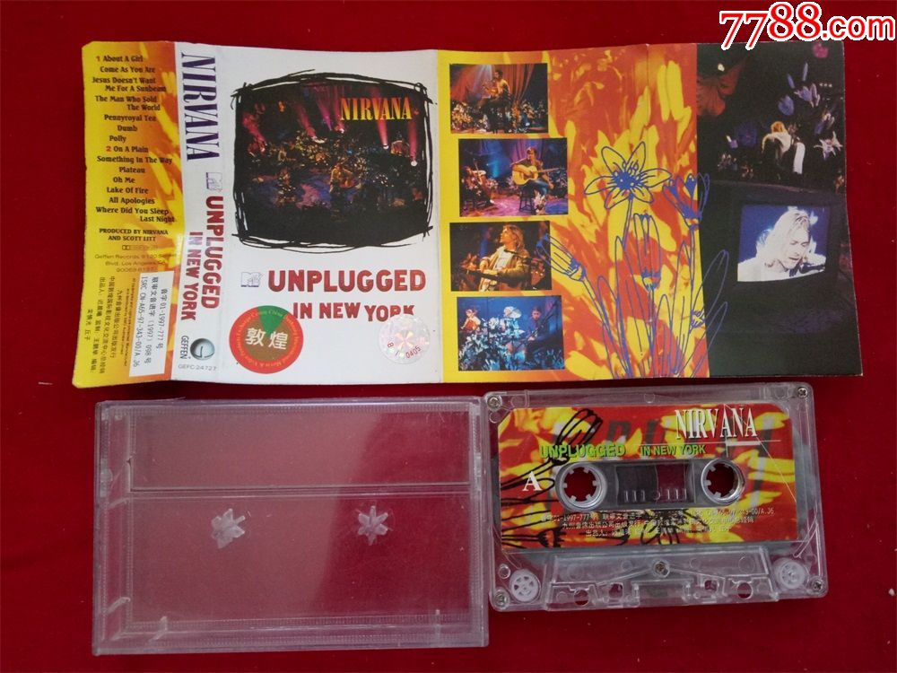 原装正版磁带nirvana专辑unpluggedinnewyork