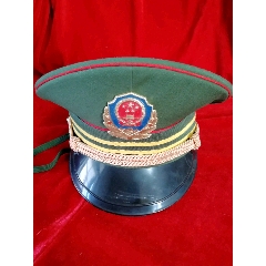 87武警校官凡立丁大檐帽2顶合售_帽子_聚缘轩【7788收藏】