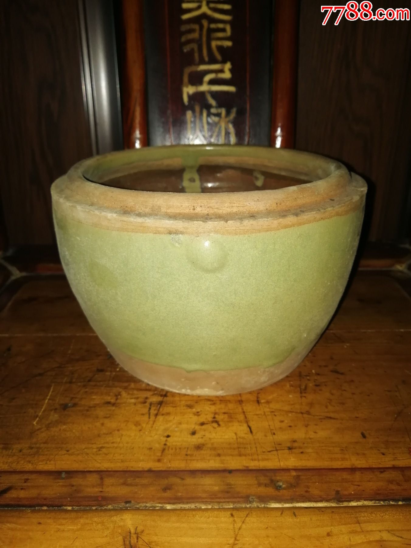（便宜賣）解放前的一個(gè)綠釉小壇子小罐子（適合庭院，民宿，裝修擺設(shè)）_價(jià)格50元【小馬哥一線淘貨店】_第1張_7788收藏__收藏?zé)峋€
