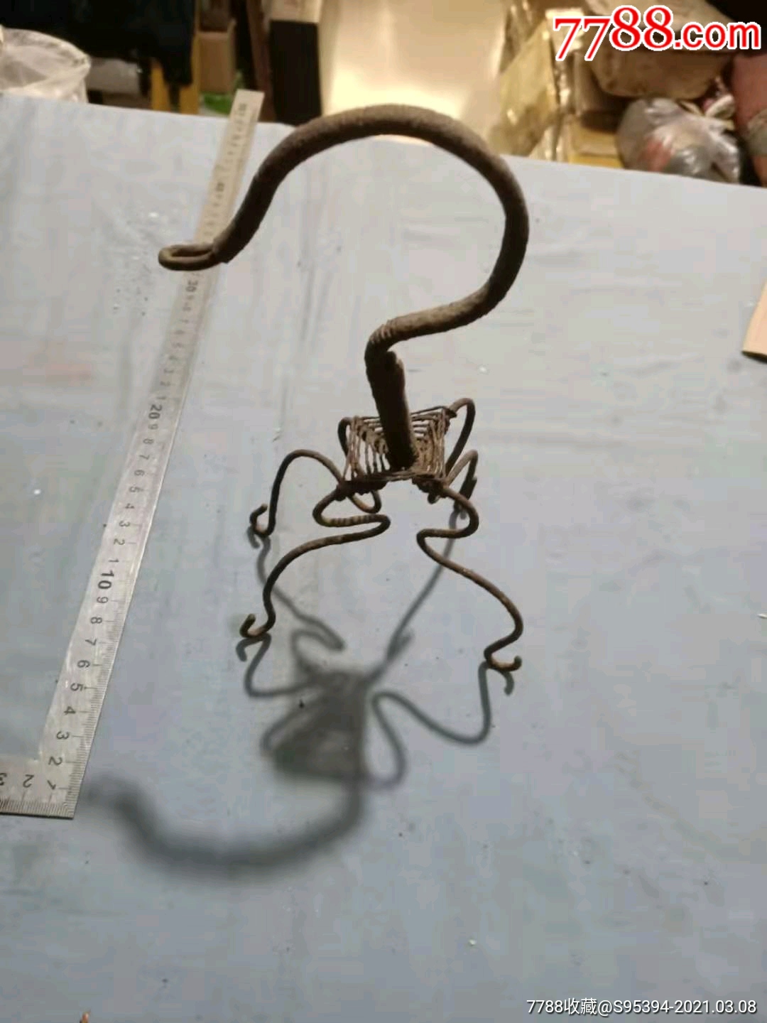 清代鸟笼钩子23*10cm