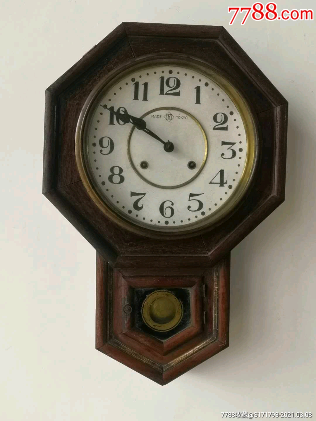 民国时期日本八角挂钟