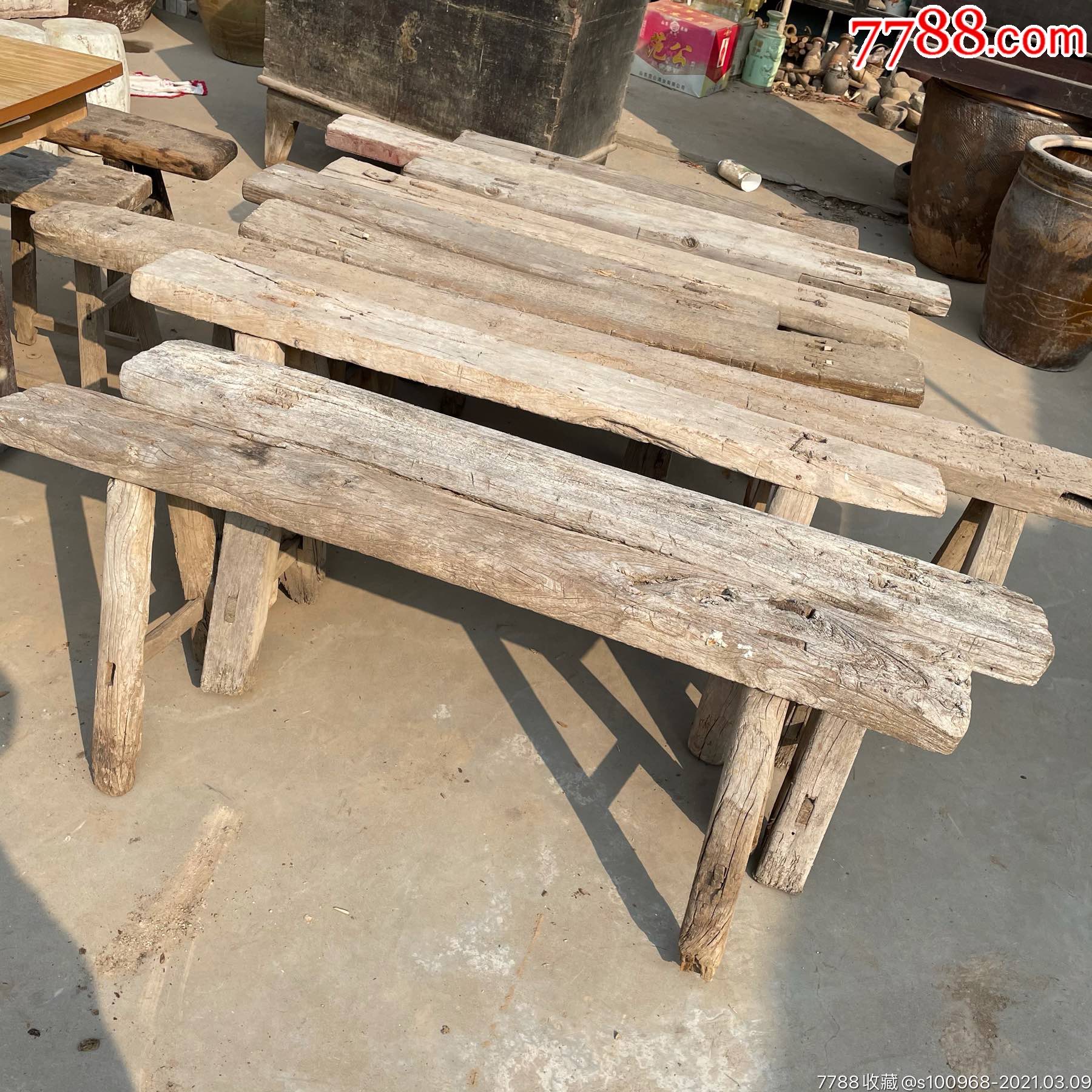 老民俗老物件木头条凳