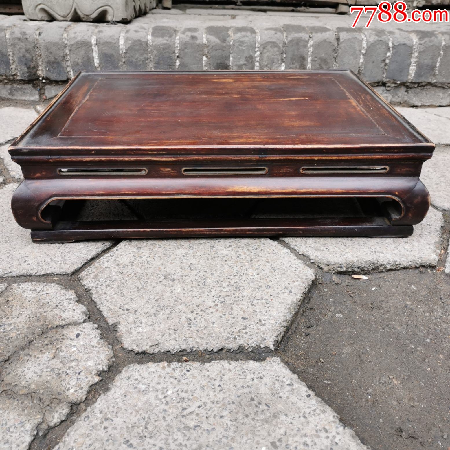 清代核桃木炕桌