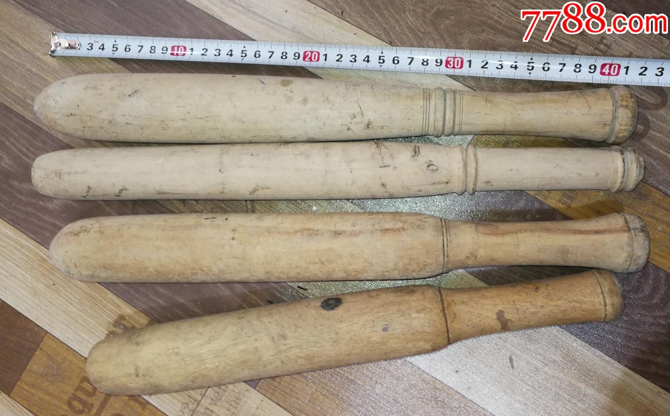 特价处理民国农村妇女洗衣服用工具棒槌民俗物品4个共128元包老怀旧
