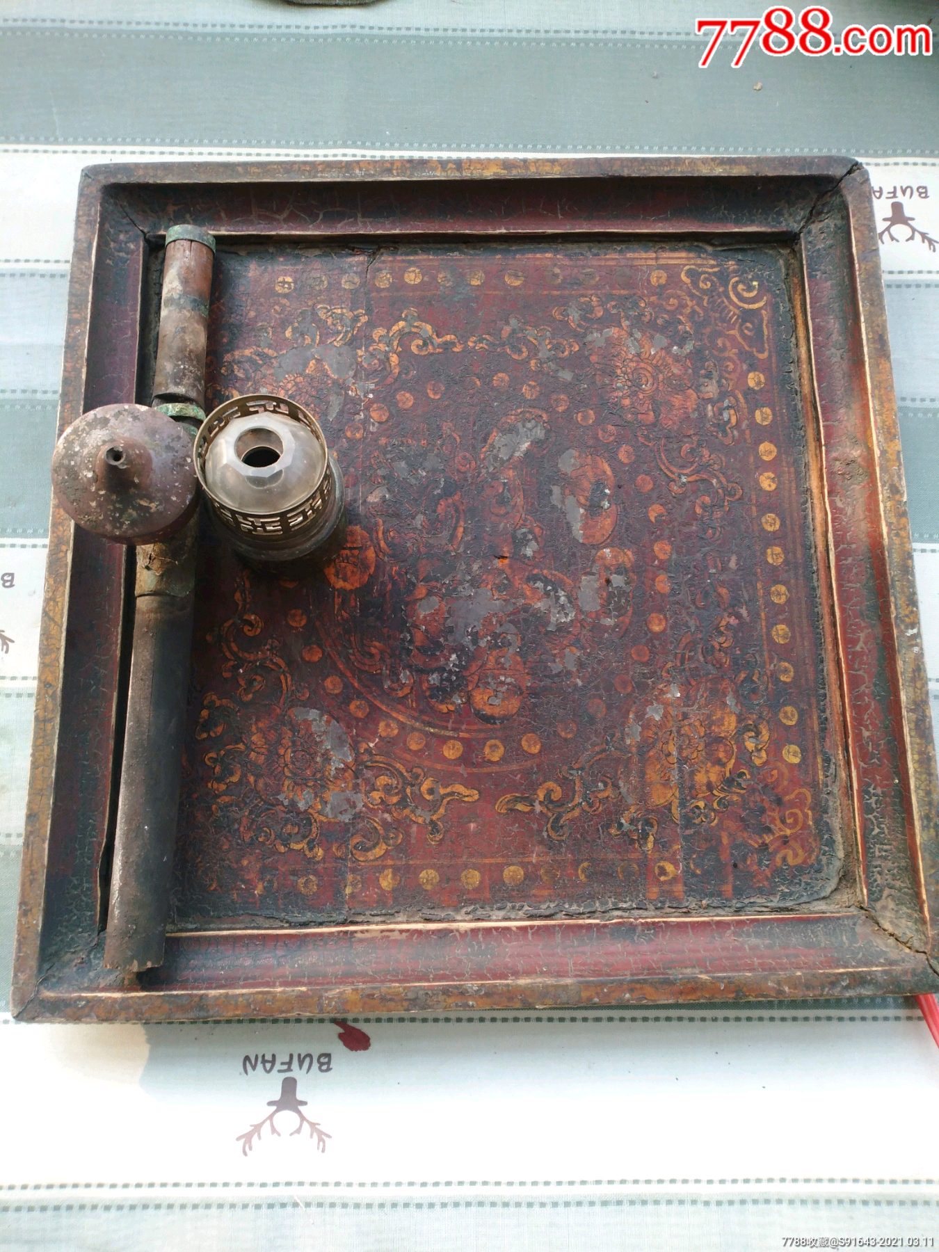 下乡收到晚清大烟烟具一套,品相尺寸如图自定吧.