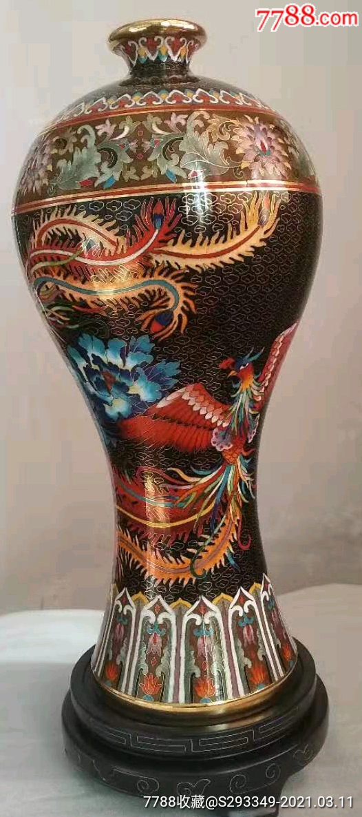 张同禄景泰蓝凤舞九天