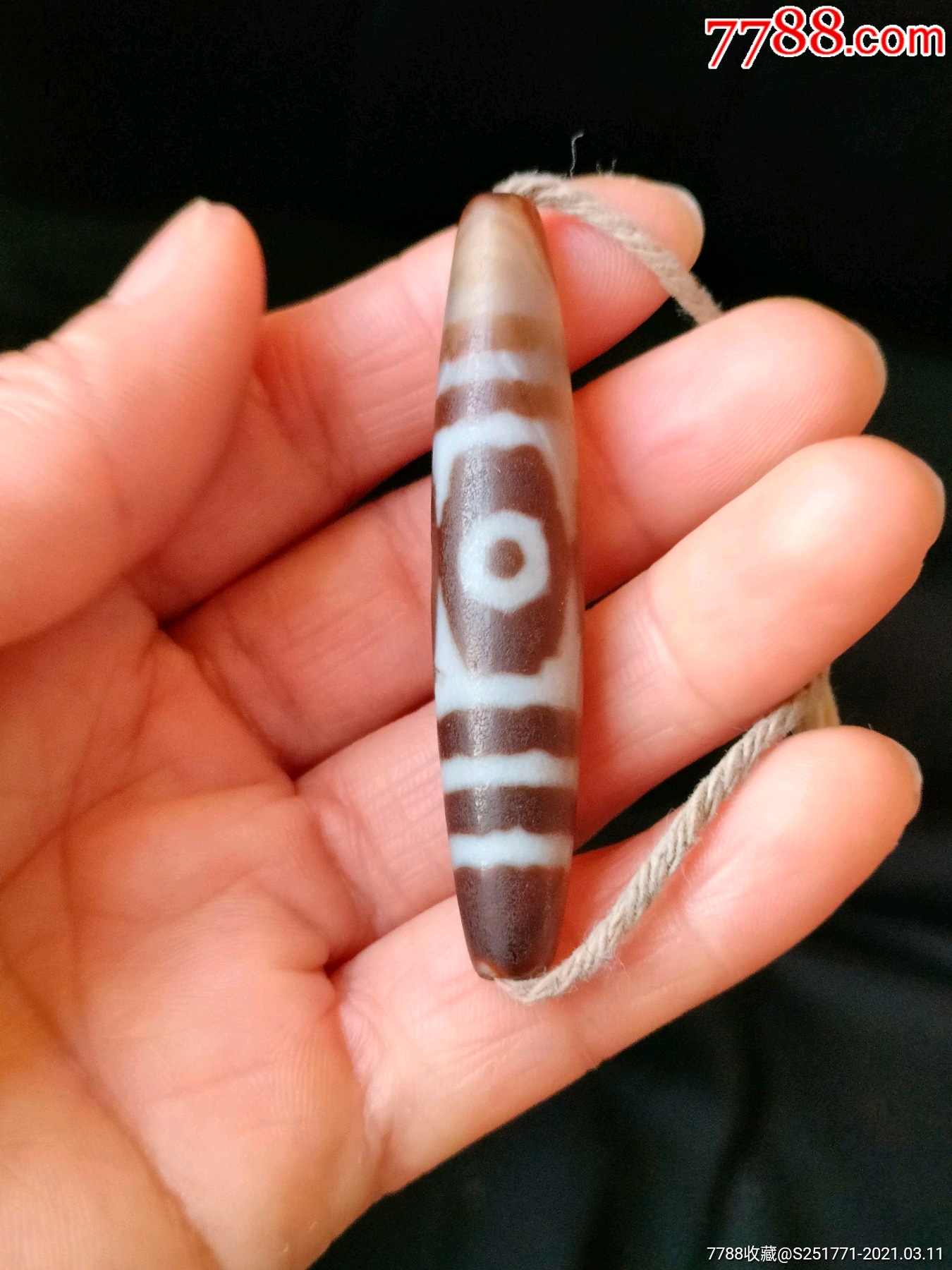 几十年的天珠一个.