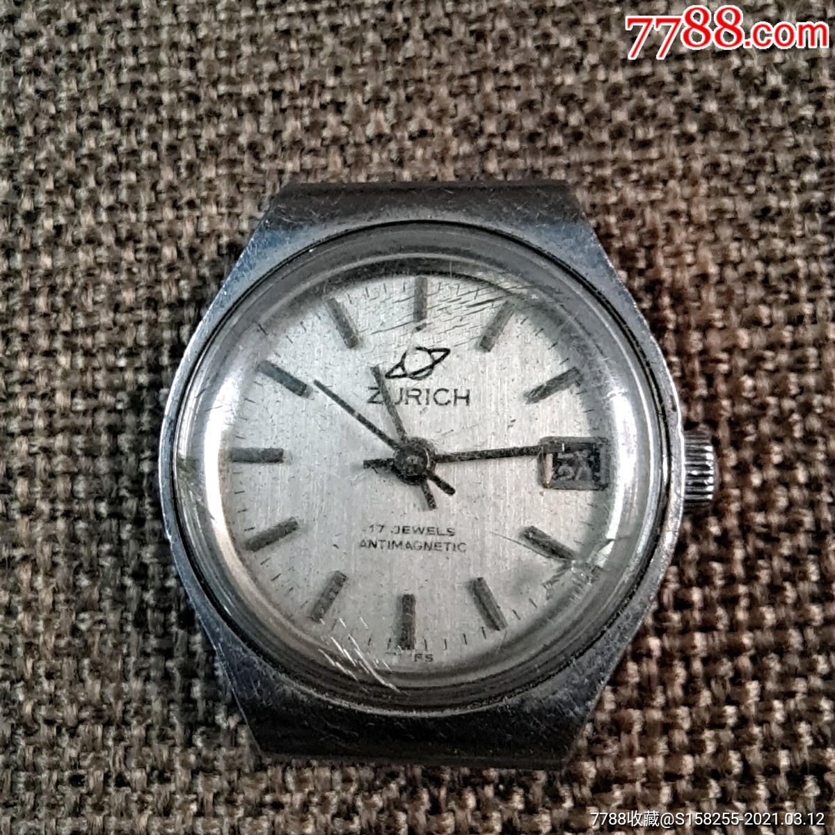 瑞士zurich老表盘女士
