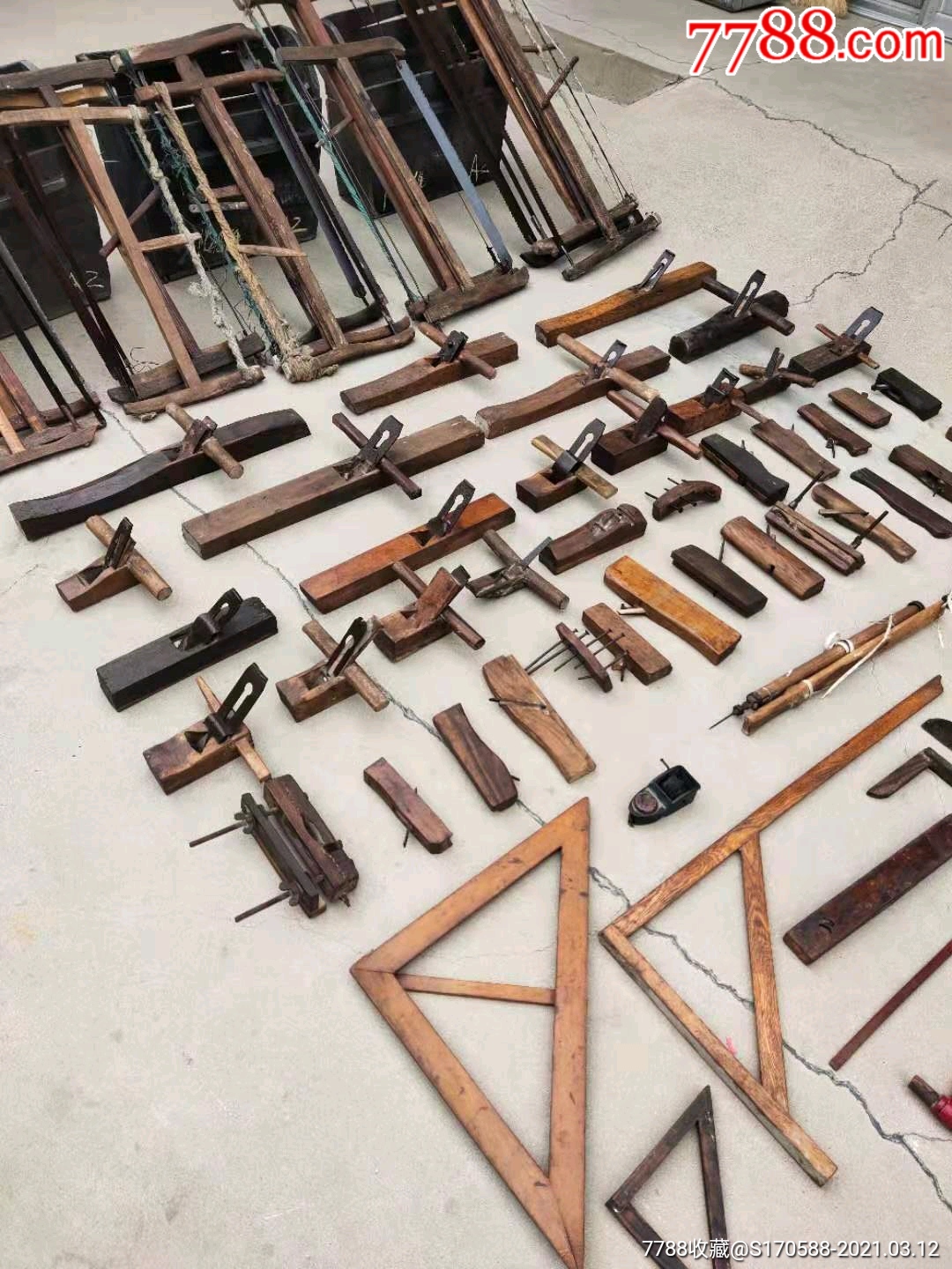 鲁班木工工具108件品相一流件件精品能用包老可用于民俗馆收藏