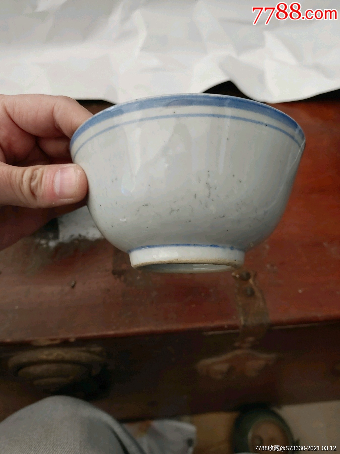 文革蓝边碗一对_第6张_7788陶瓷