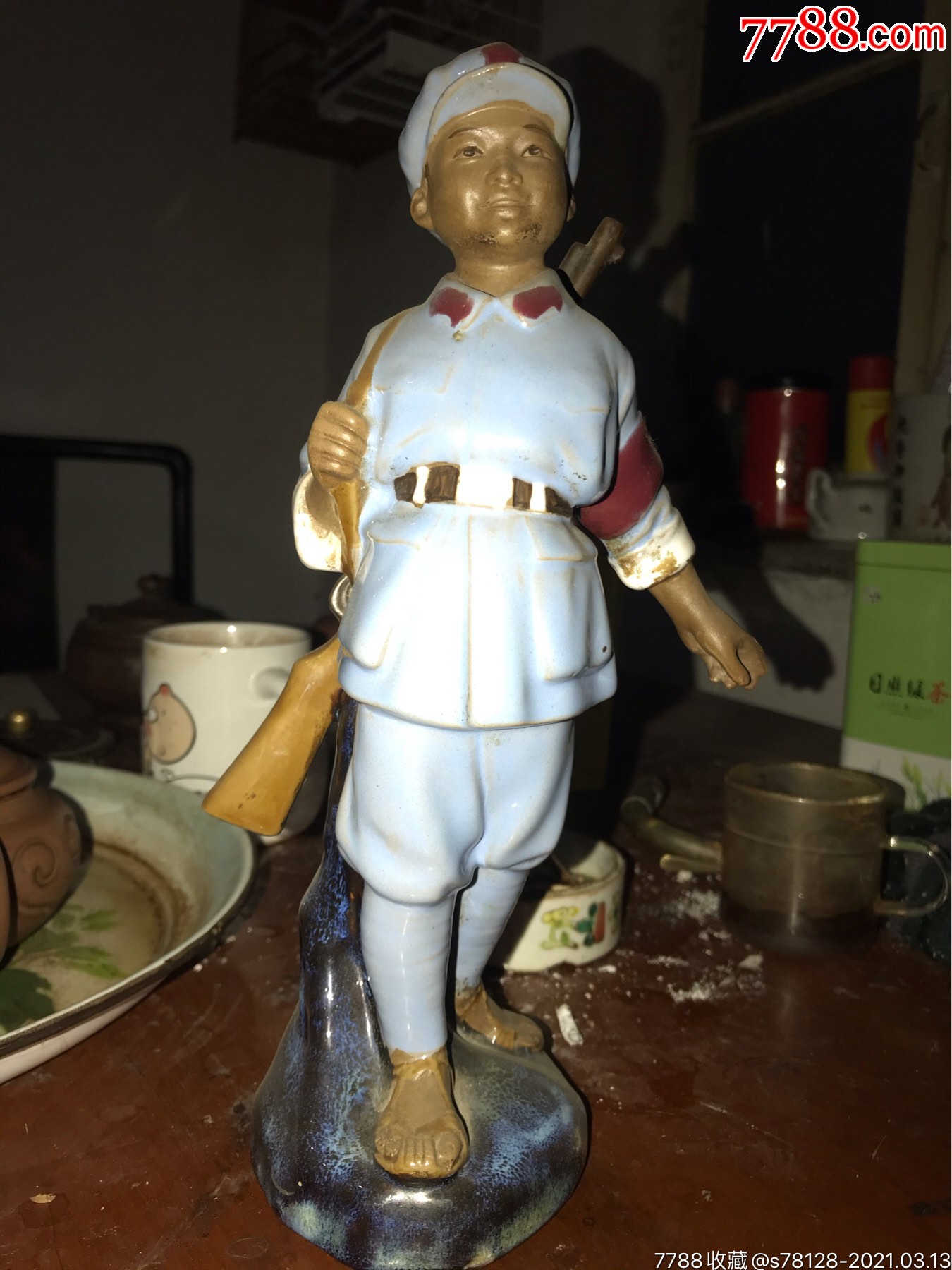 小八路_雕塑瓷/瓷雕_第1张_7788瓷器